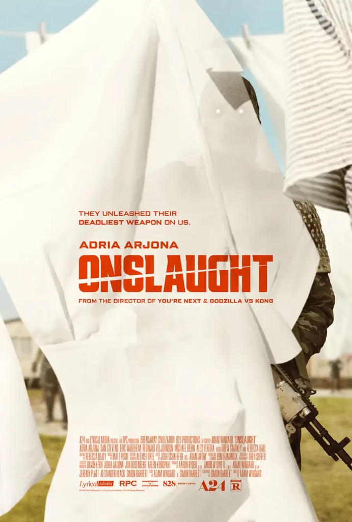 onslaught a24 poster adam wingard